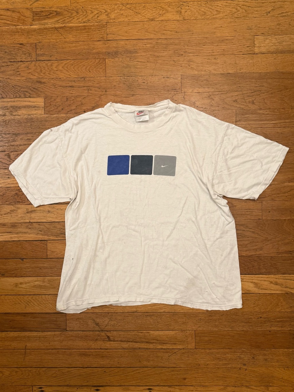 Vintage 90s Nike White Tag "Three Blocks" Tee